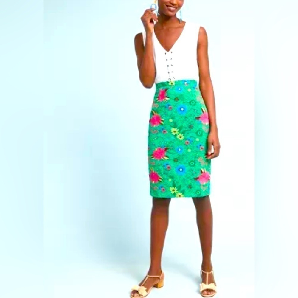 Anthropologie TRACY REESE Patricia Lace and embroidery Skirt
